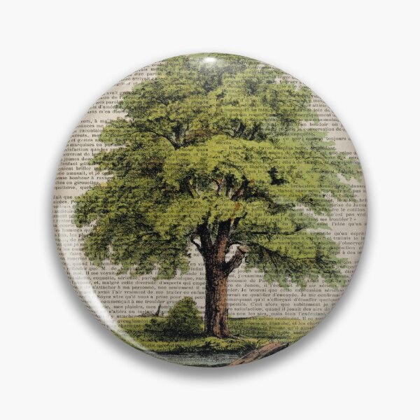 Item preview, 1980s hippie hipster fashion botanical art vintage oak tree designed and sold by LEILA ART SPACE.