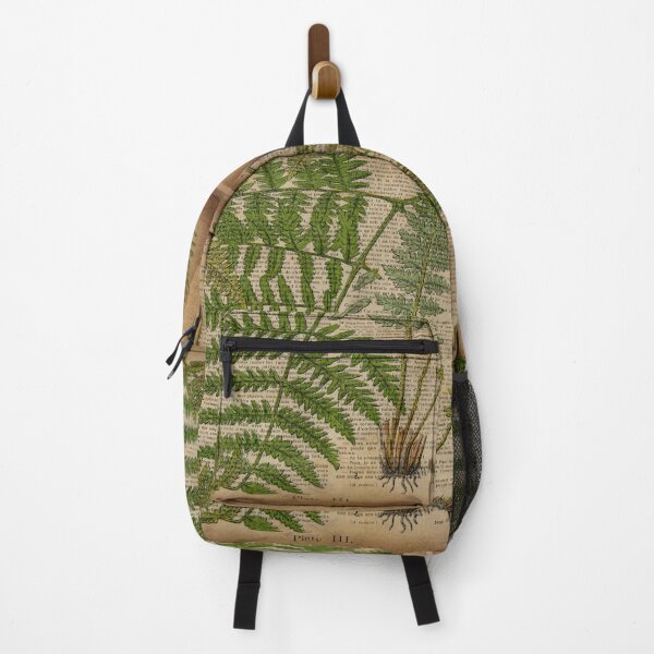 Item preview, vintage foliage hipster botanical print fern leaves designed and sold by LEILA ART SPACE.