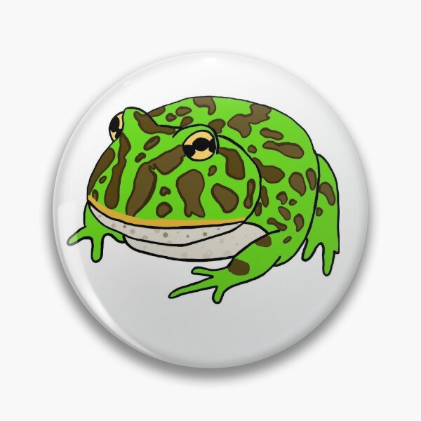 Big Fat Frog Pins and Buttons for Sale