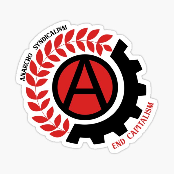 sindicalismo anarco Pegatina