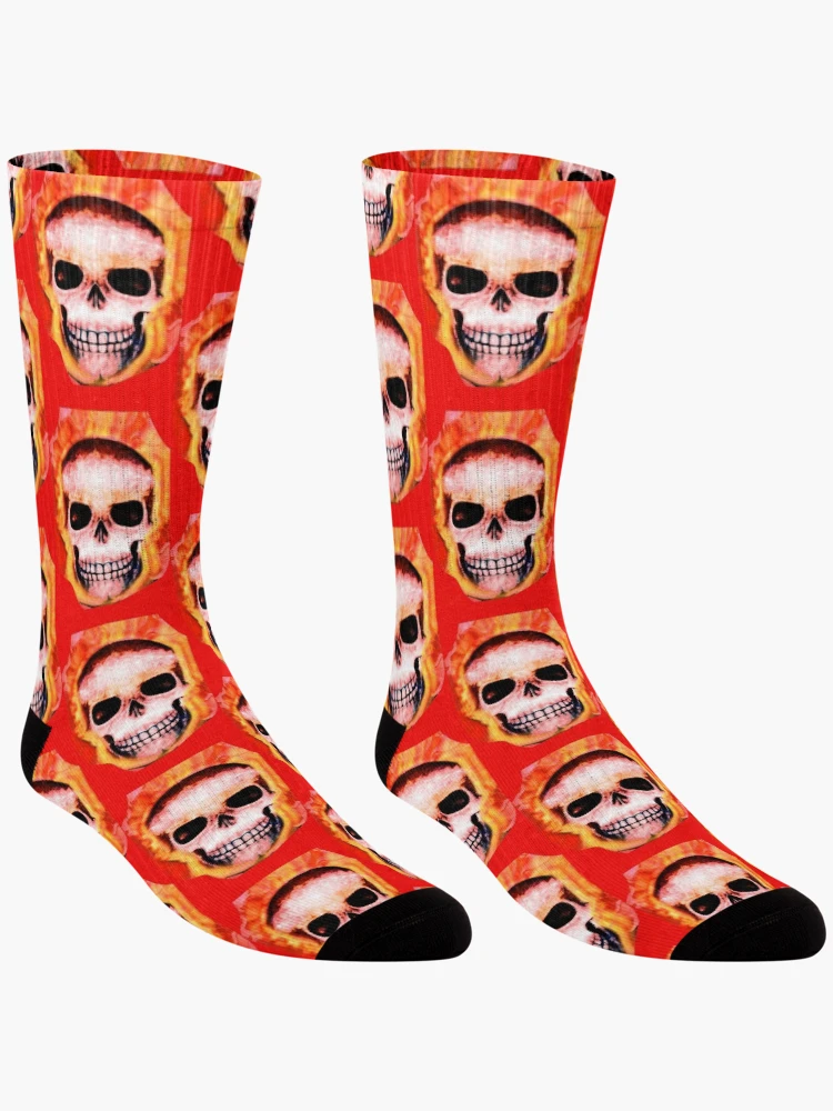 Thumbnail 3 of 5, Socks, Ghost Rider designed and sold by RoxanneG.