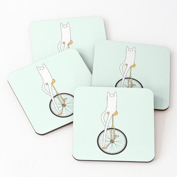 Item preview, Unicycle Cat Yellow designed and sold by little  ochre.