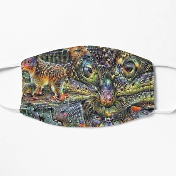 Lizard Cat Flat Mask