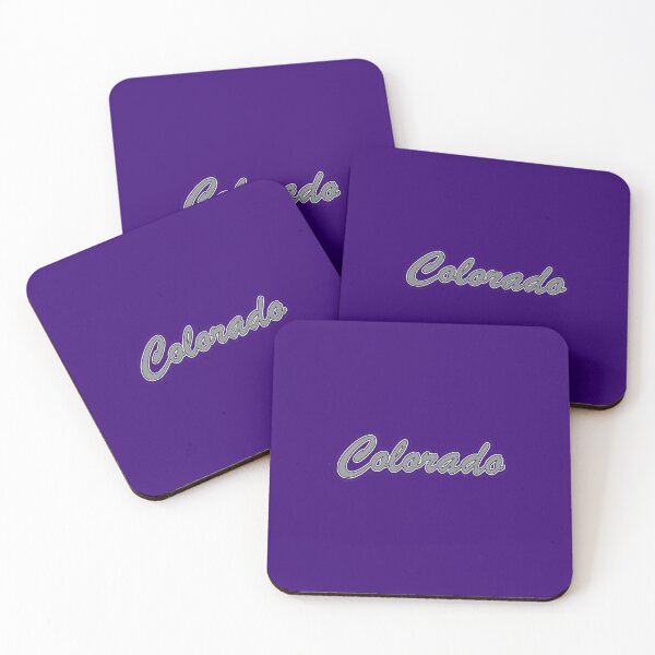 Item preview, Baseball Fan of Colorado Silver Black and White on Purple designed and sold by gkillerb.