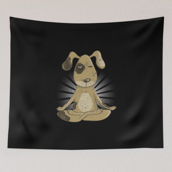 Item preview, Yoga Dog Meditates designed and sold by friendlyspoon.