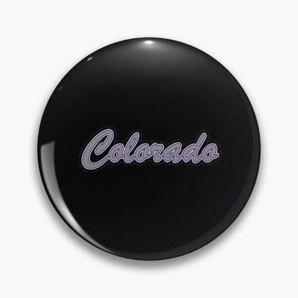 Item preview, Baseball Fan of Colorado Silver Purple and White on Black designed and sold by gkillerb.