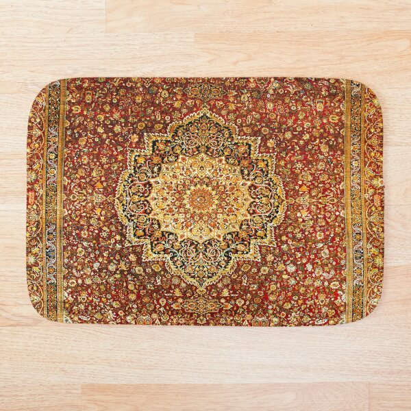 Khorasan Antique Persian Carpet Print Bath Mat