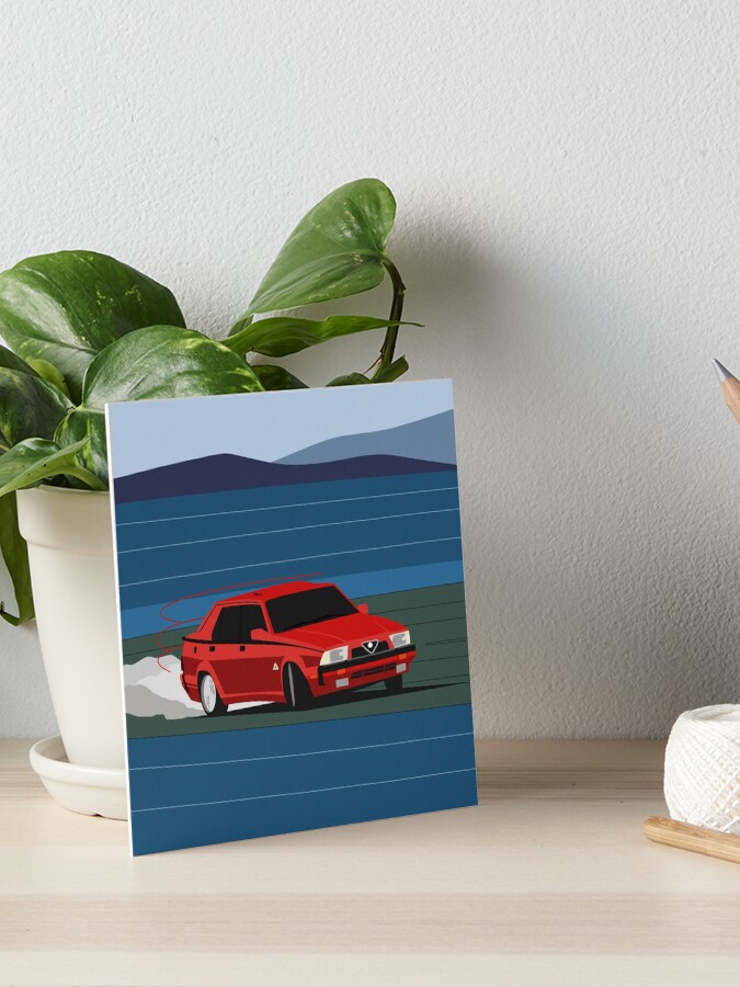 Thumbnail 1 of 2, Art Board Print, Alfa Romeo 75 designed and sold by Doug1234.