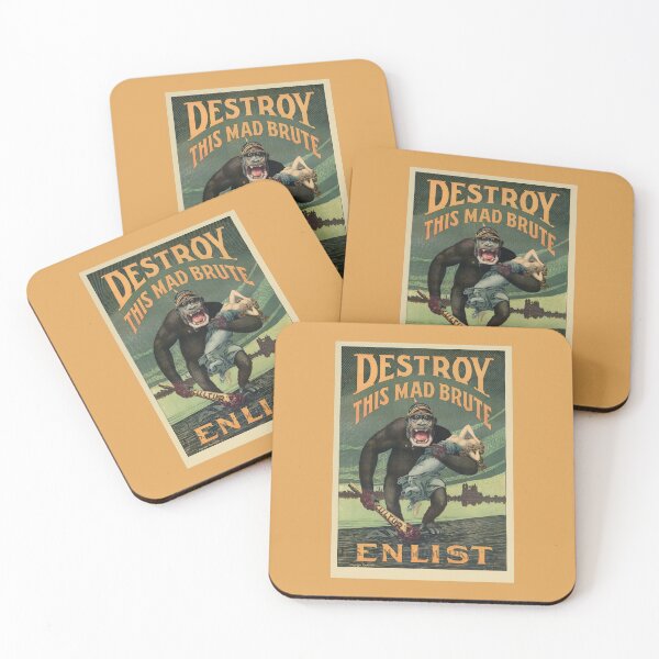 Item preview, Destroy This Mad Brute - WWI Army Recruiting  designed and sold by warishellstore.