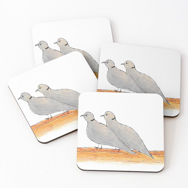 Item preview, 2 Collared Doves designed and sold by EmilyRamblings.