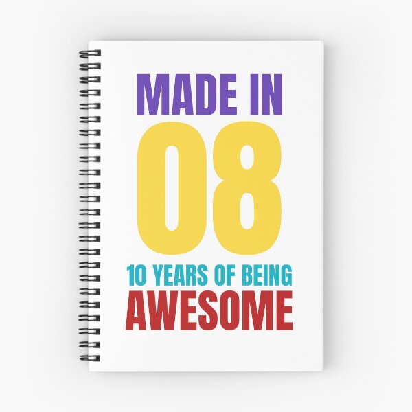 Item preview, MADE IN 08 10 YEARS OF BEING AWSOME designed and sold by Isheilstylish.