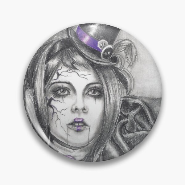 Item preview, Amethyst Birthstone Art Broken Doll Carnival Doll Art Purple Art designed and sold by Deanna Davoli.