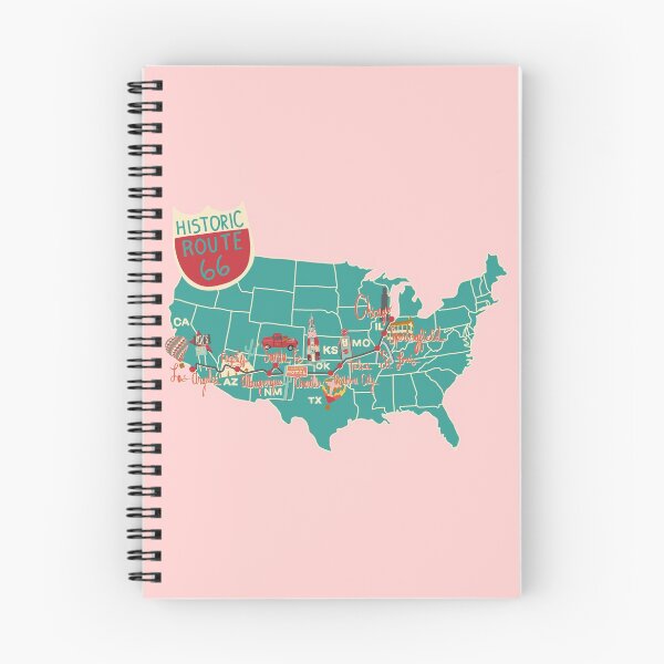 Item preview, Historic Route 66 Map designed and sold by jenbucheli.