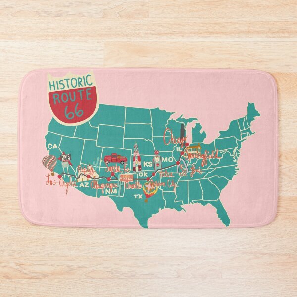 Item preview, Historic Route 66 Map designed and sold by jenbucheli.