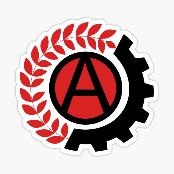 sindicalismo anarco Pegatina