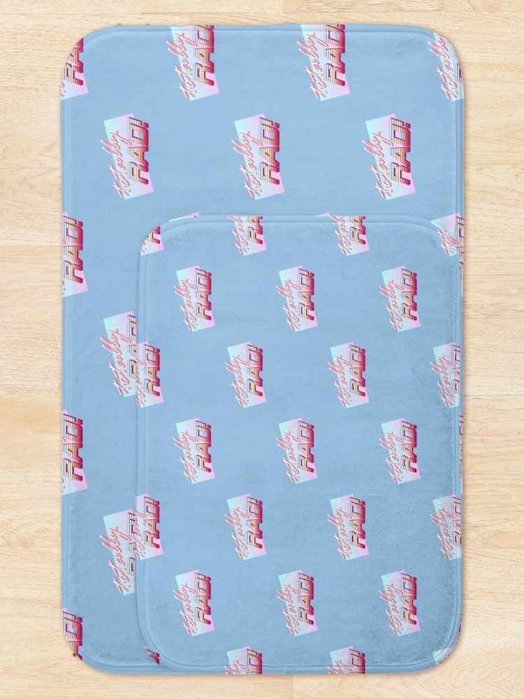 Aperçu 5 sur 6. Tapis de bain avec l'œuvre Totalement RAD! créée et vendue par Riott Designs.