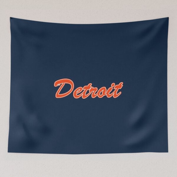 Item preview, Baseball Fan of Detroit Orange and White on Blue designed and sold by gkillerb.