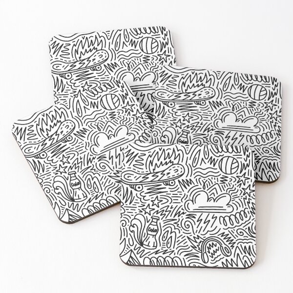 Item preview, Summer funny doodles designed and sold by letterbrighter.