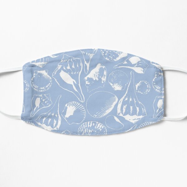 Light Blue Sanibel Shells Mask