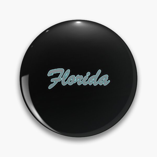 Item preview, Baseball Fan of Florida Silver Blue and White on Black designed and sold by gkillerb.