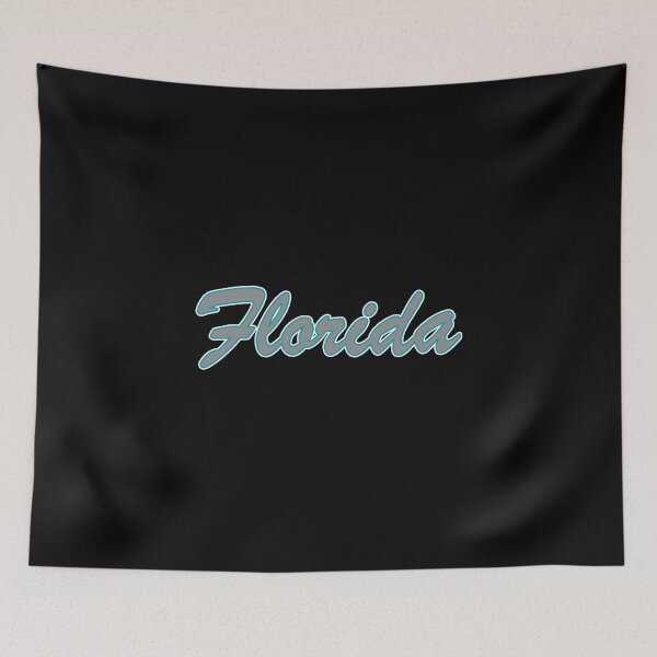 Item preview, Baseball Fan of Florida Silver Blue and White on Black designed and sold by gkillerb.