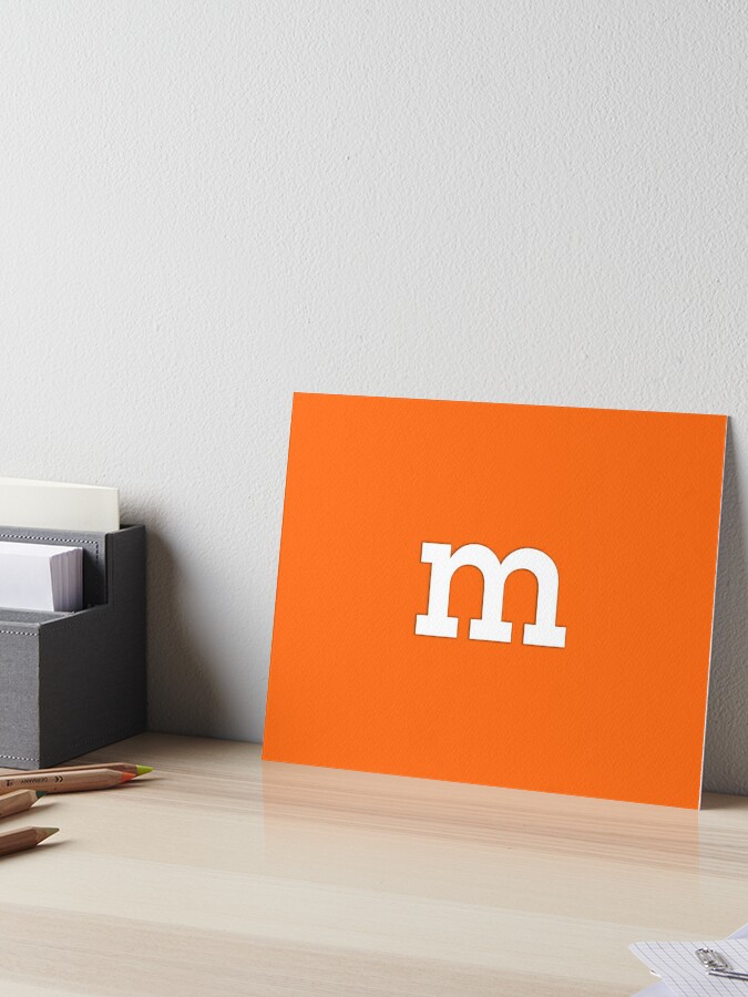 m&m Orange Sticker for Sale by MrPixelus