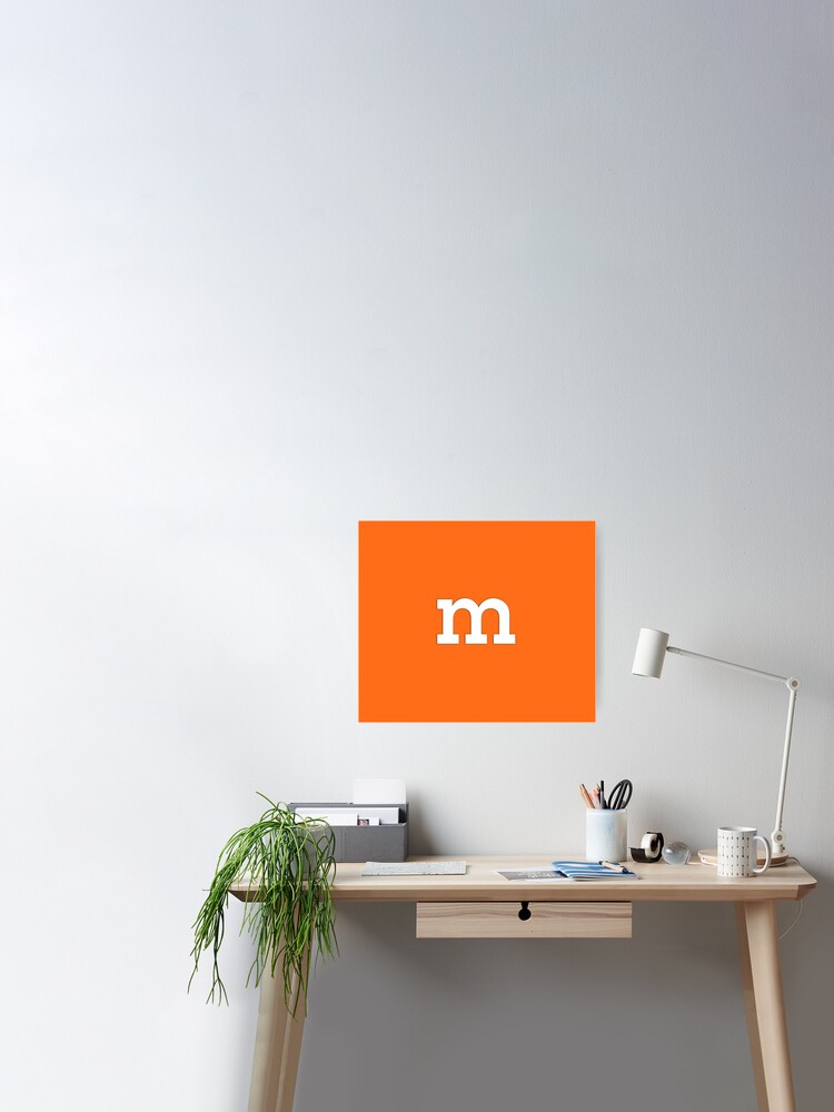 m&m Orange Sticker for Sale by MrPixelus