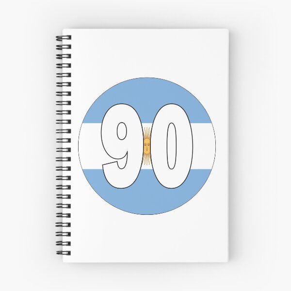 Item preview, Number 90 with Argentina flag on the background designed and sold by AllShirts21.