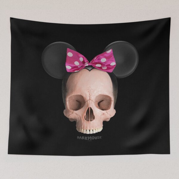 Item preview, skullmouse mini pink happy dark mouse skull designed and sold by Radu-Gabriel.