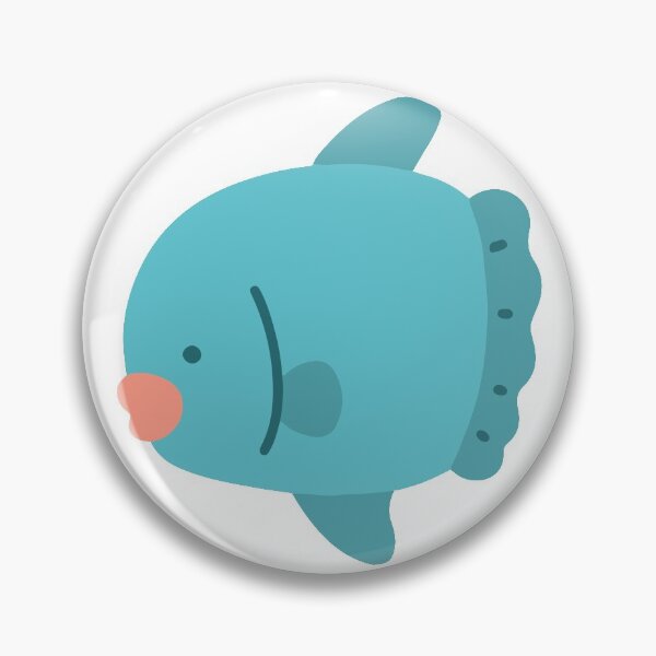 Item preview, Blue flat colored Ocean Sunfish designed and sold by You Store.