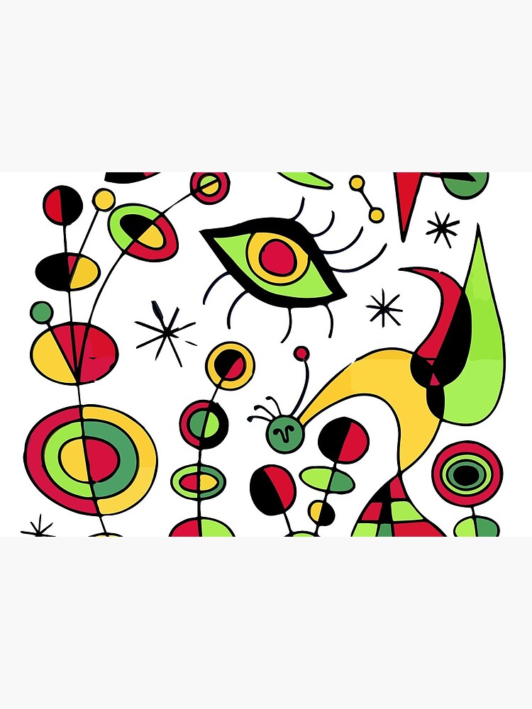 Joan Miro Peces De Colores (Colorful Fish ) Artwork for Posters Tshirts Prints Men Women Kids by clothorama