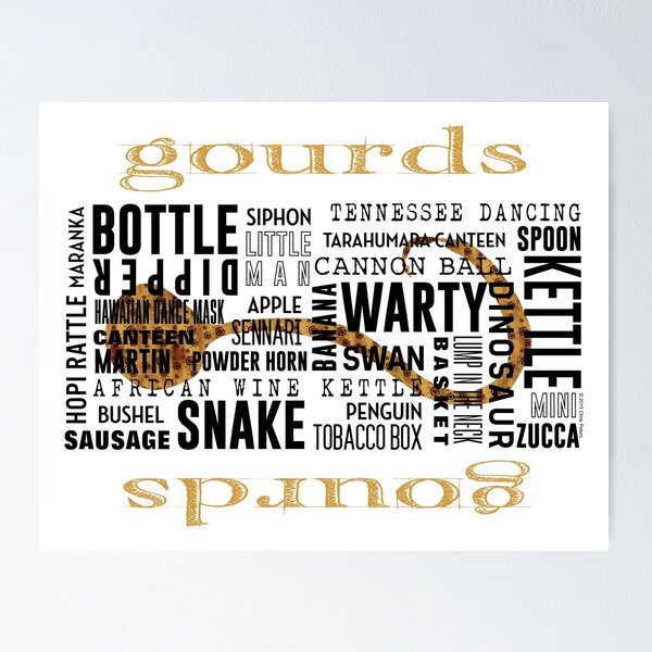 Item preview, Gourd Typography 2 (Light Background) designed and sold by Subwaysign.