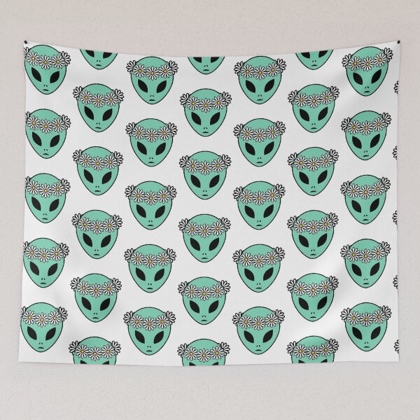 Item preview, Flower Child Alien Cartoon w/ White Background  designed and sold by AlwaysGrowing.