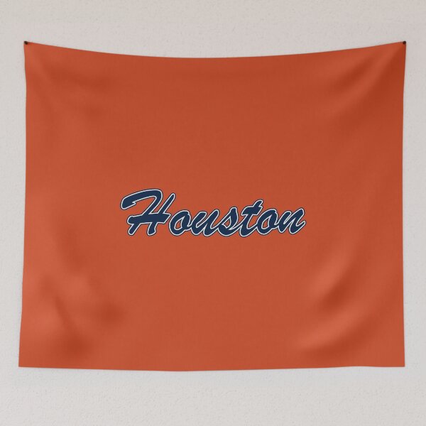 Item preview, Baseball Fan of Houston Blue and White on Orange designed and sold by gkillerb.