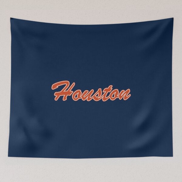 Item preview, Baseball Fan of Houston Orange and White on Blue designed and sold by gkillerb.