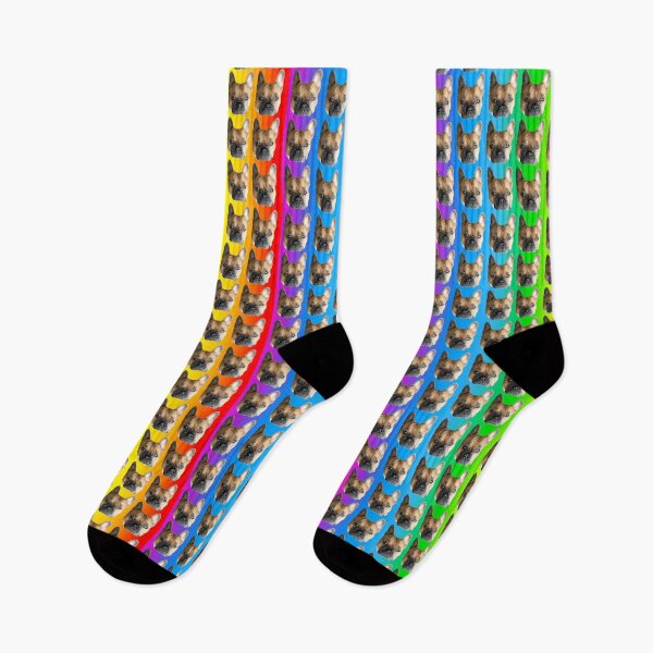 Item preview, french bulldog funny cute face rainbow designed and sold by alaechamlal.