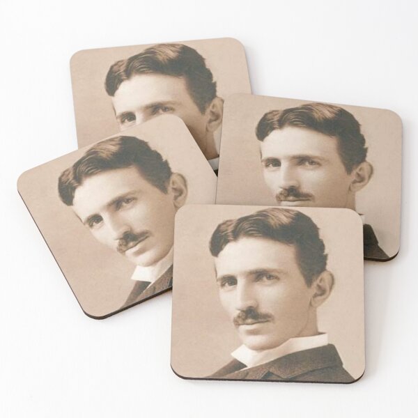 nikola tesla Coasters (Set of 4)