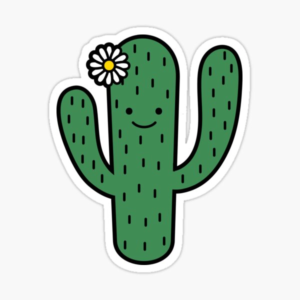 Copy of Cute Cactus Flower Cartoon w/ Black Background Copy of Cute Cactus Flower Cartoon w/ Black Background