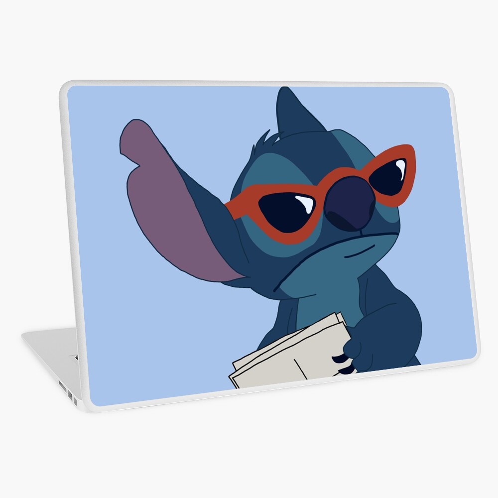 Stitch with red glasses Sticker by addiesunflower