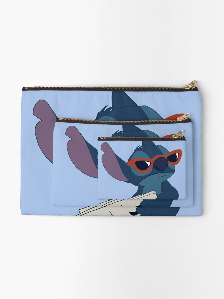 Stitch with red glasses | Zipper Pouch