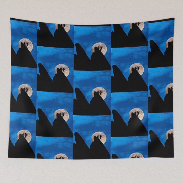 Item preview, Mountain Climbers Highlighted by the Moon designed and sold by Buckwhite.