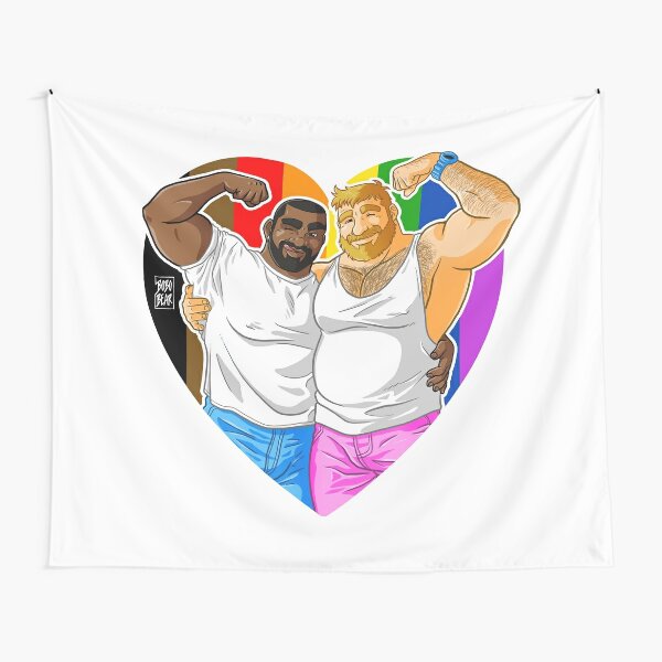 CHUCK AND MIKE LIKE PRIDE Tapestry