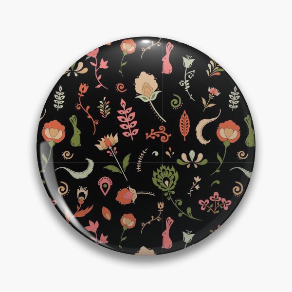 Item preview, folk flowers designed and sold by Chelsea Swan.