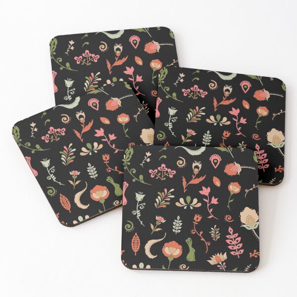 Item preview, folk flowers designed and sold by Chelsea Swan.