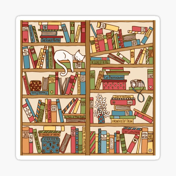 Bookshelf No.1 Sticker