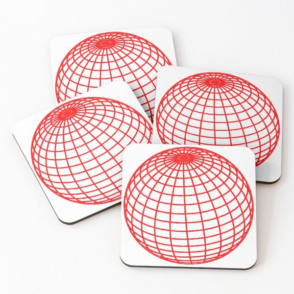 Item preview, Globe Grid Red designed and sold by Karibubble.