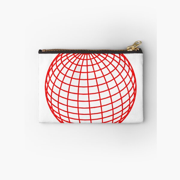 Item preview, Globe Grid Red designed and sold by Karibubble.