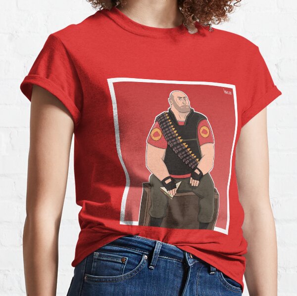 Heavy Tf2 T Shirts Redbubble - tf2 heavy t shirt roblox