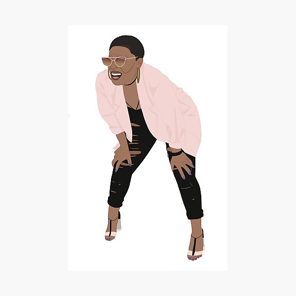 Item preview, squinting squatting woman meme designed and sold by cameronbaba.