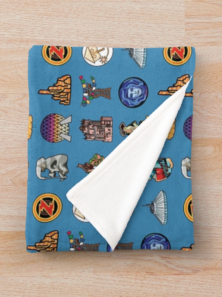 Alternate view of Ride Icon Pattern Throw Blanket